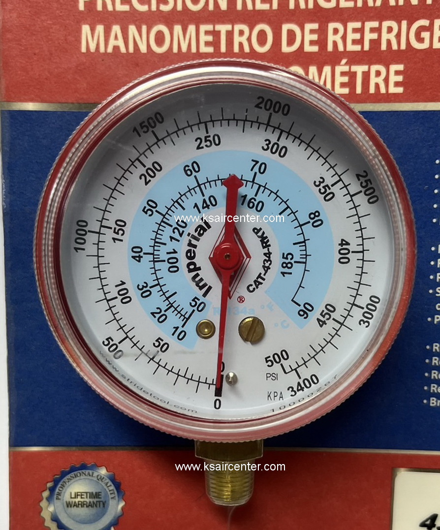 หัวเกจชาร์จนํ้ายา IMPERIAL 434-RKP สีแดง