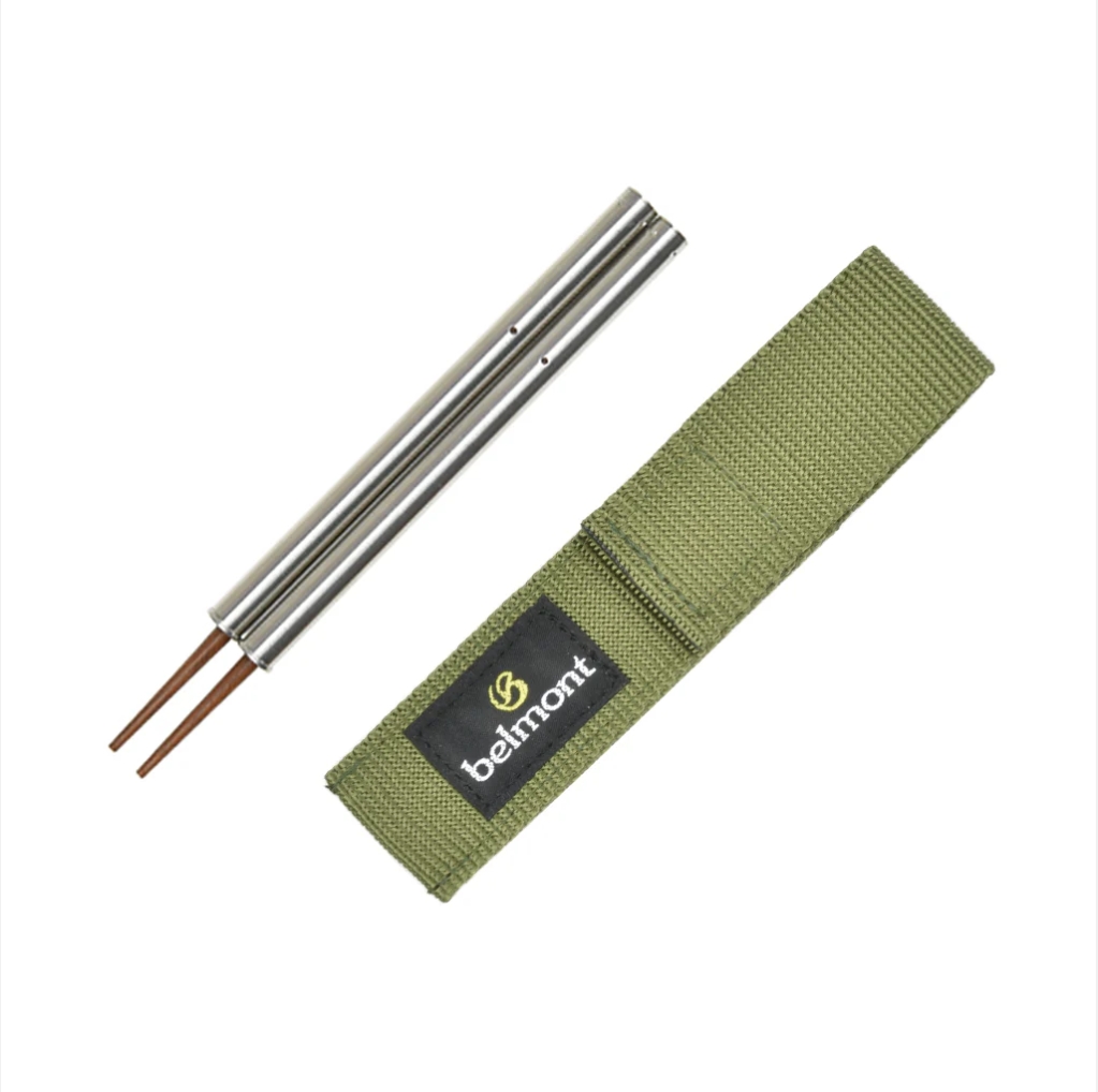 Stainless Steel and Wooden Chopsticks (Khaki) ตะเกียบสแตนเลส