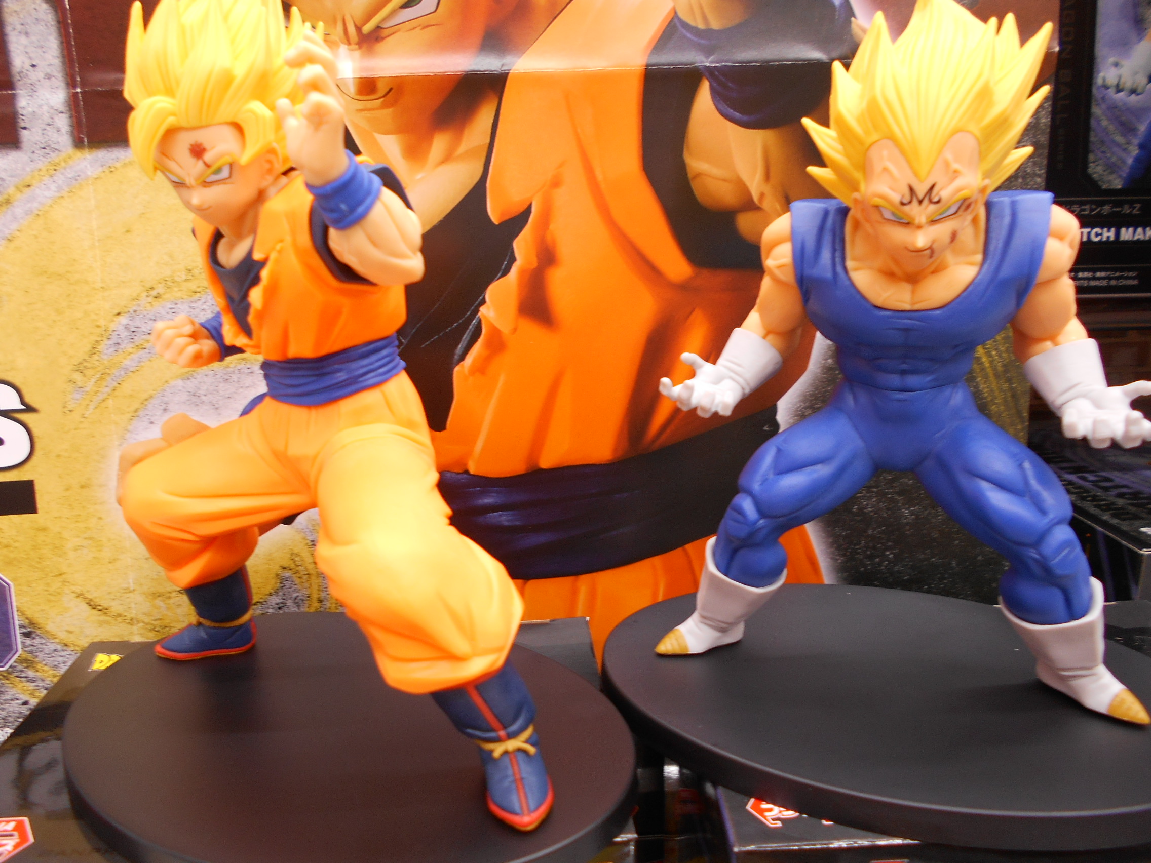 Goku & Vegeta ของแท้ JP แมวทอง - Match Makers Banpresto [โมเดลดราก้อนบอล] (2 ตัว)