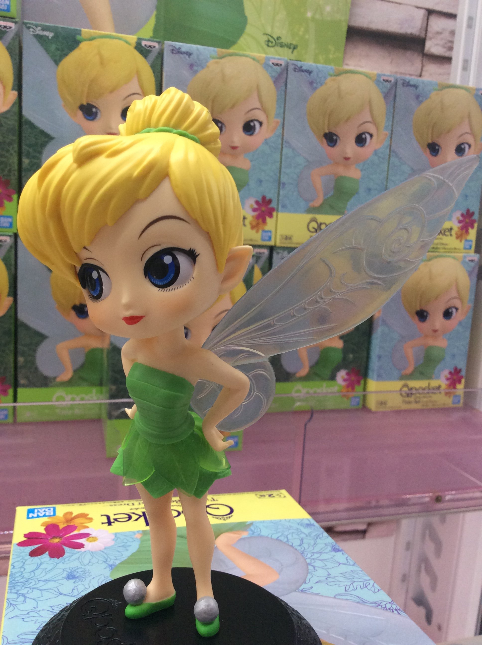 Tinker Bell Leaf Drees - Normal Color ของแท้ JP - Q Posket Banpresto [โมเดล Disney]
