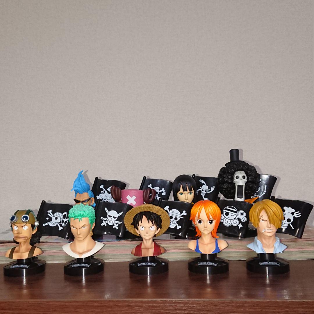 Straw Hat Pirates Set ของแท้ JP แมวทอง - Greatdeep Collection Bandai [โมเดลวันพีช] (9 ตัว)