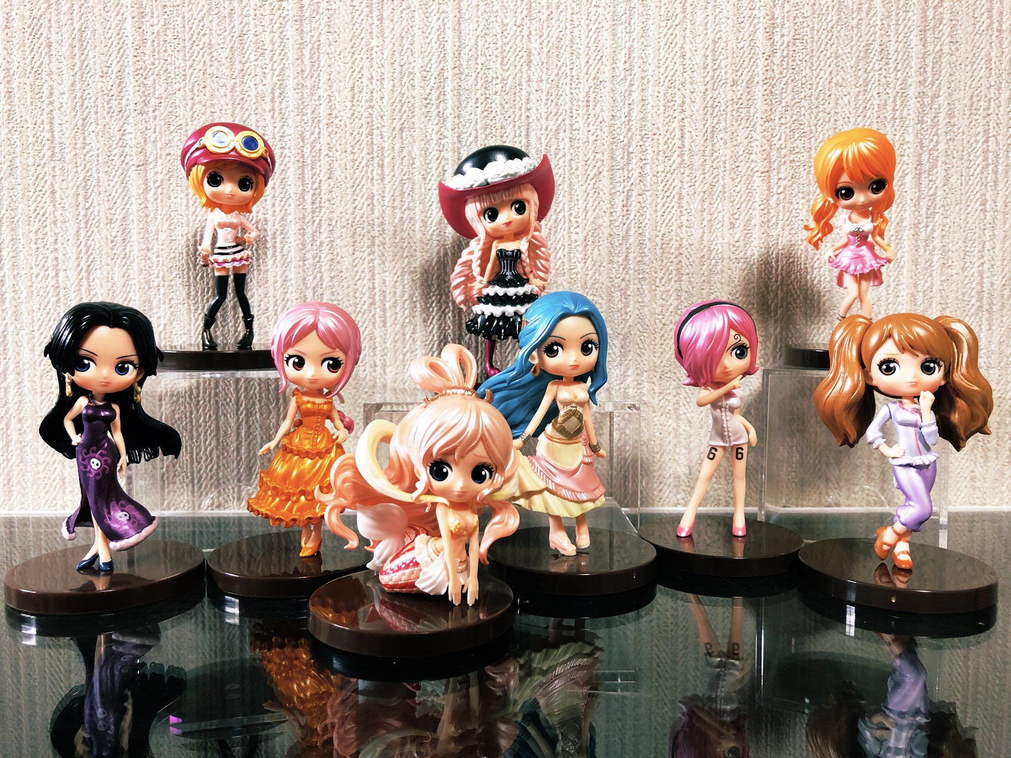 Girls Festival Set ของแท้ JP แมวทอง - Q Posket Petit Banpresto [โมเดลวันพีช] (9 ตัว)