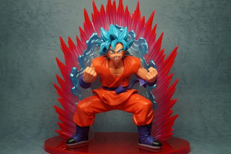 Goku Super Saiyan Blue ของแท้ JP แมวทอง - SSGSS Banpresto [โมเดลดราก้อนบอล] (1 ตัว + Aura)