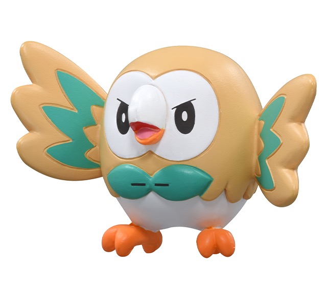 Rowlet ของแท้ JP - Monster Collection Takara Tomy [โมเดลโปเกมอน]