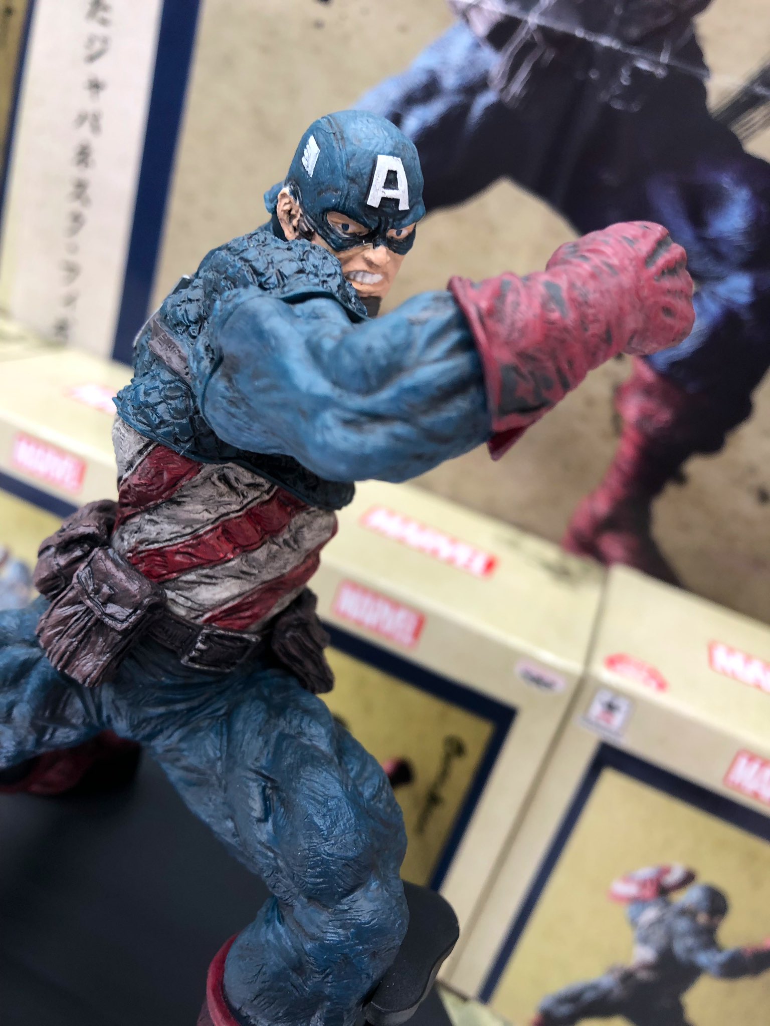 Captain America ของแท้ JP - Banpresto [โมเดล Marvel]