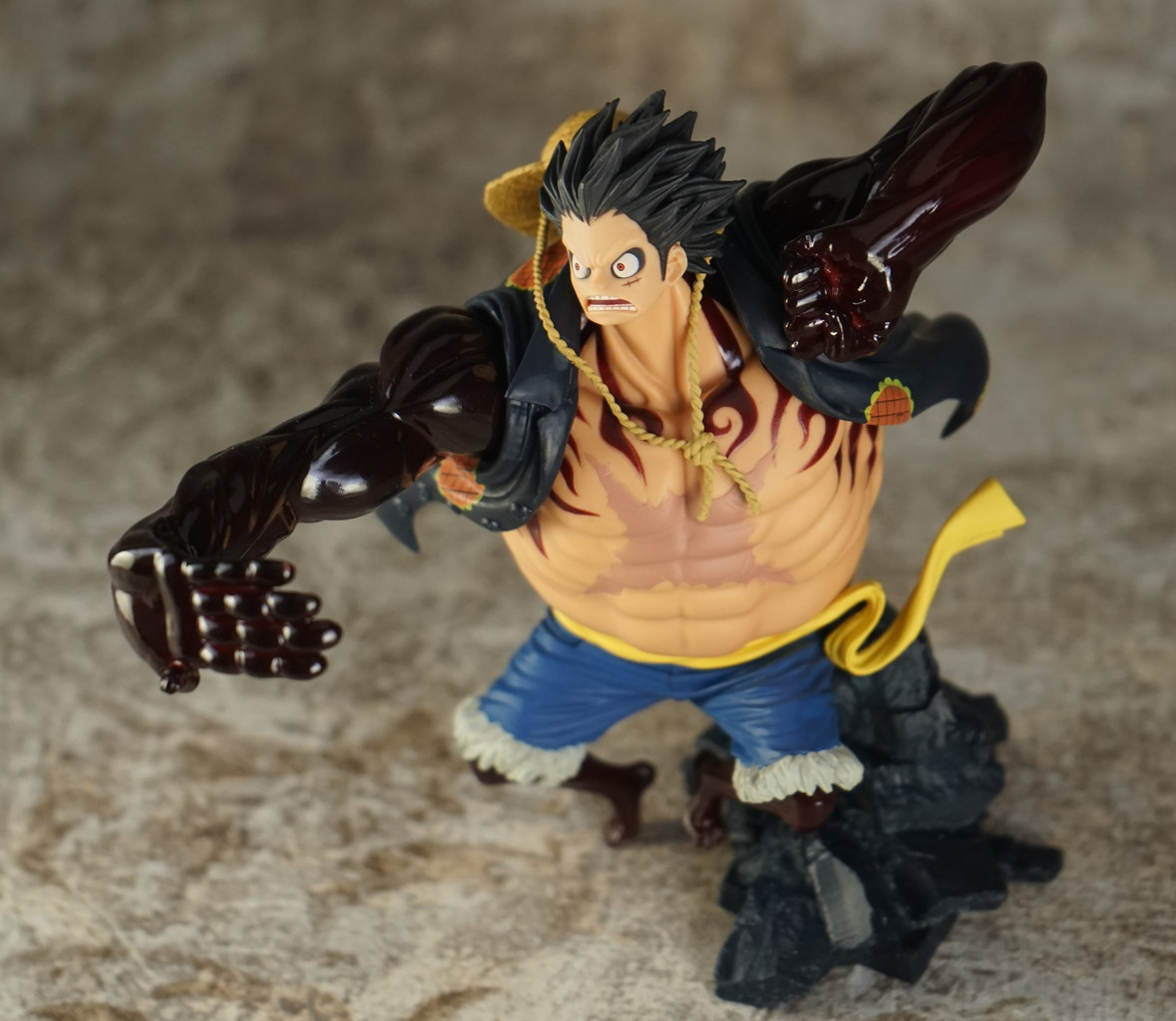 Luffy Gear 4 ของแท้ JP แมวทอง - Scultures Banpresto [โมเดลวันพีช]