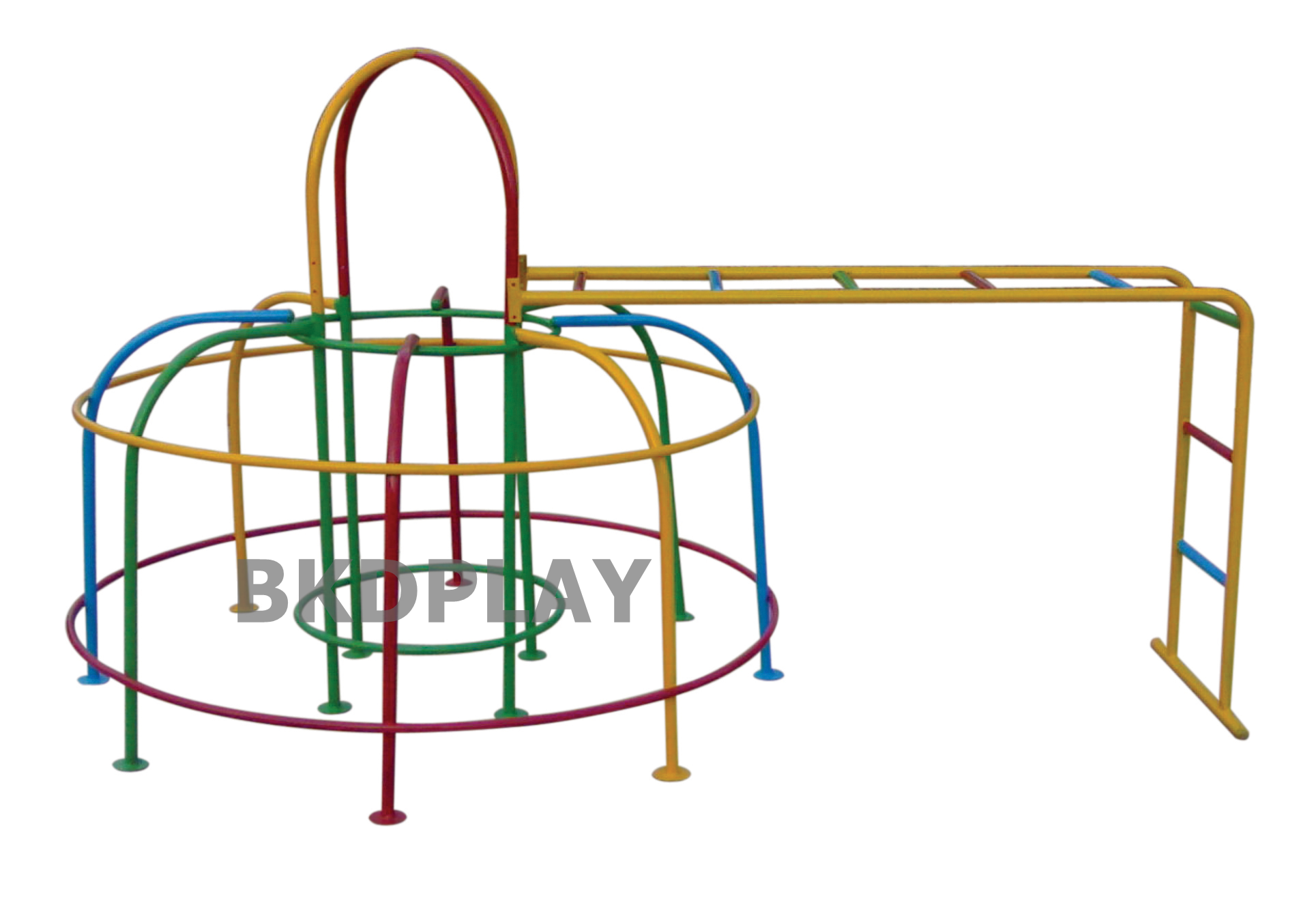 โดมกลมมีบาร์ไต่, เครื่องเล่นสนามกลางแจ้ง , เครื่องเล่นสนามแบบเหล็ก,ชิงช้า,สไลเดอร์,โยกเยกเหล็ก, ม้าหมุน, OutdoorPlayground, ราคาโรงงาน ขนาด 130x250x130 ซม