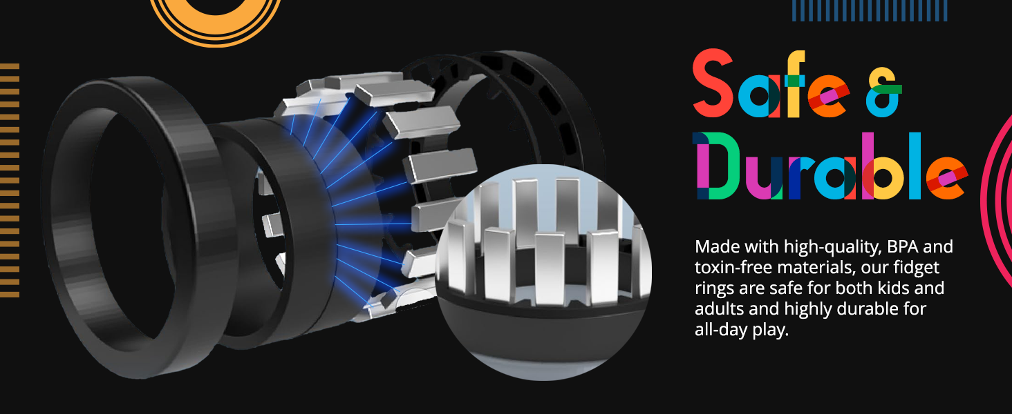 Magnetic Fidget Rings ของแท้ USA - BunMo [ สินค้าพร้อมส่ง ]