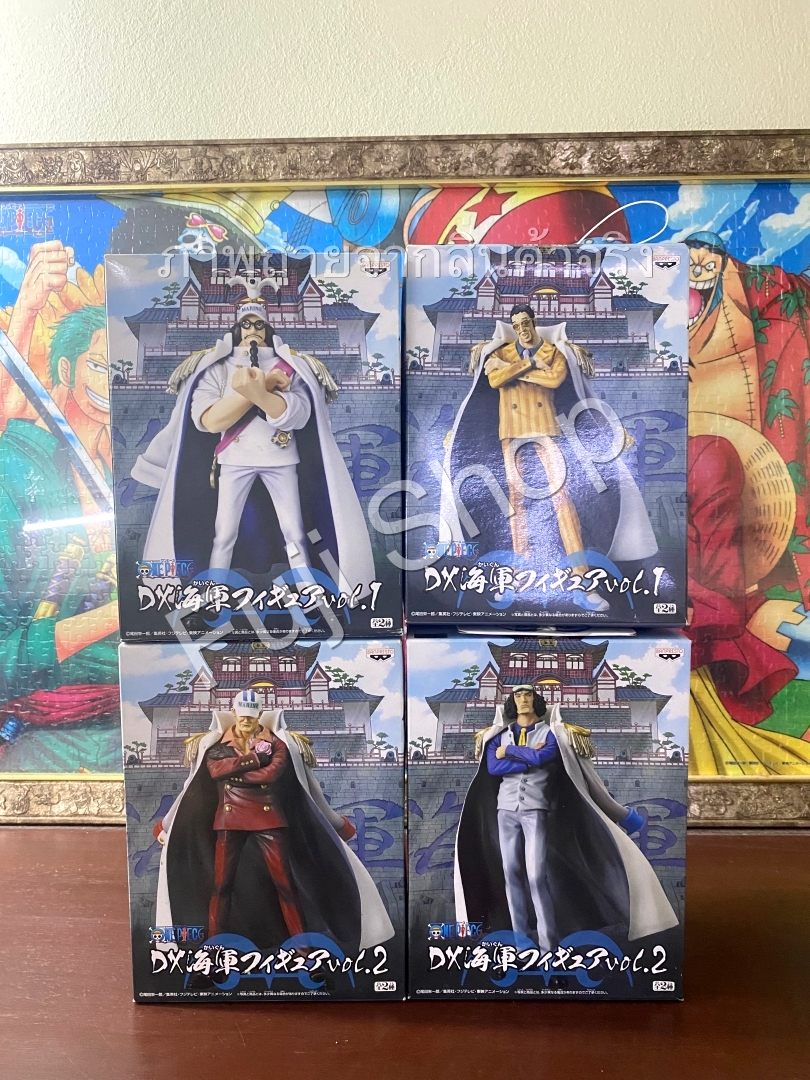 Marine Admiral Set ของแท้ JP แมวทอง - DX Banpresto [โมเดลวันพีช] (4 ตัว)