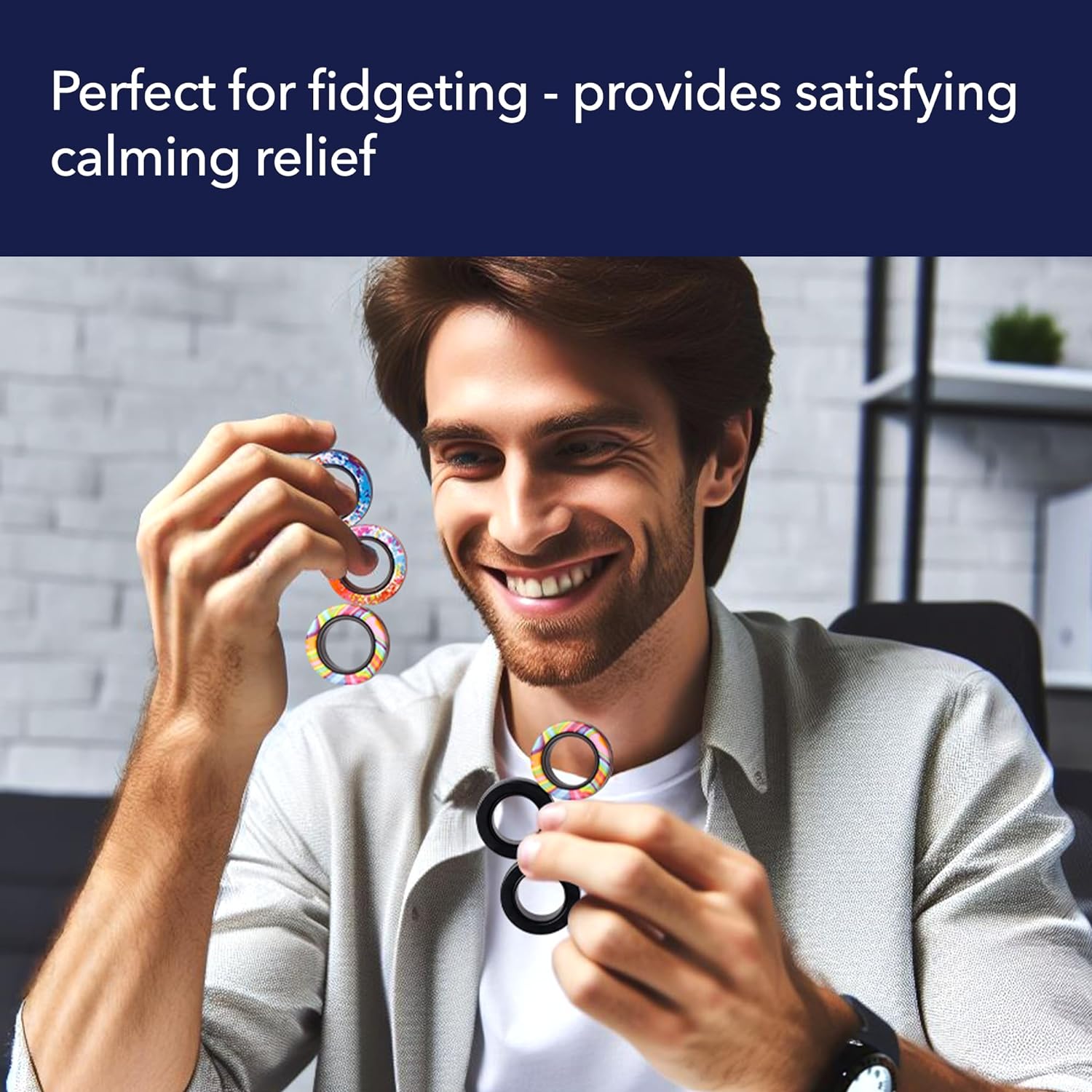 Magnetic Fidget Rings ของแท้ USA - BunMo [ สินค้าพร้อมส่ง ]