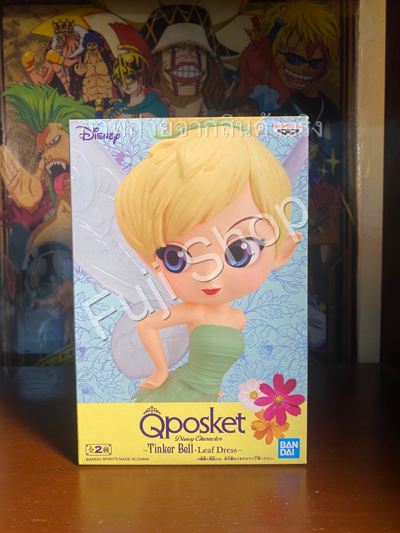 Tinker Bell Leaf Drees - Pastel Color ของแท้ JP - Q Posket Banpresto [โมเดล Disney]