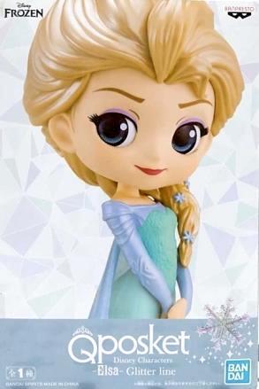 Elsa - Glitter Line ของแท้ JP - Q Posket Banpresto [โมเดล Disney]