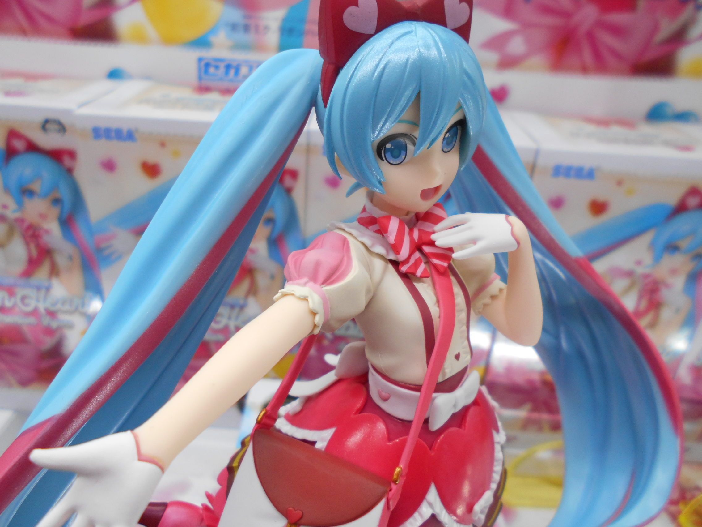 Miku Ribbon Heart ของแท้ JP - Super Premium Sega [โมเดล Project DIVA]