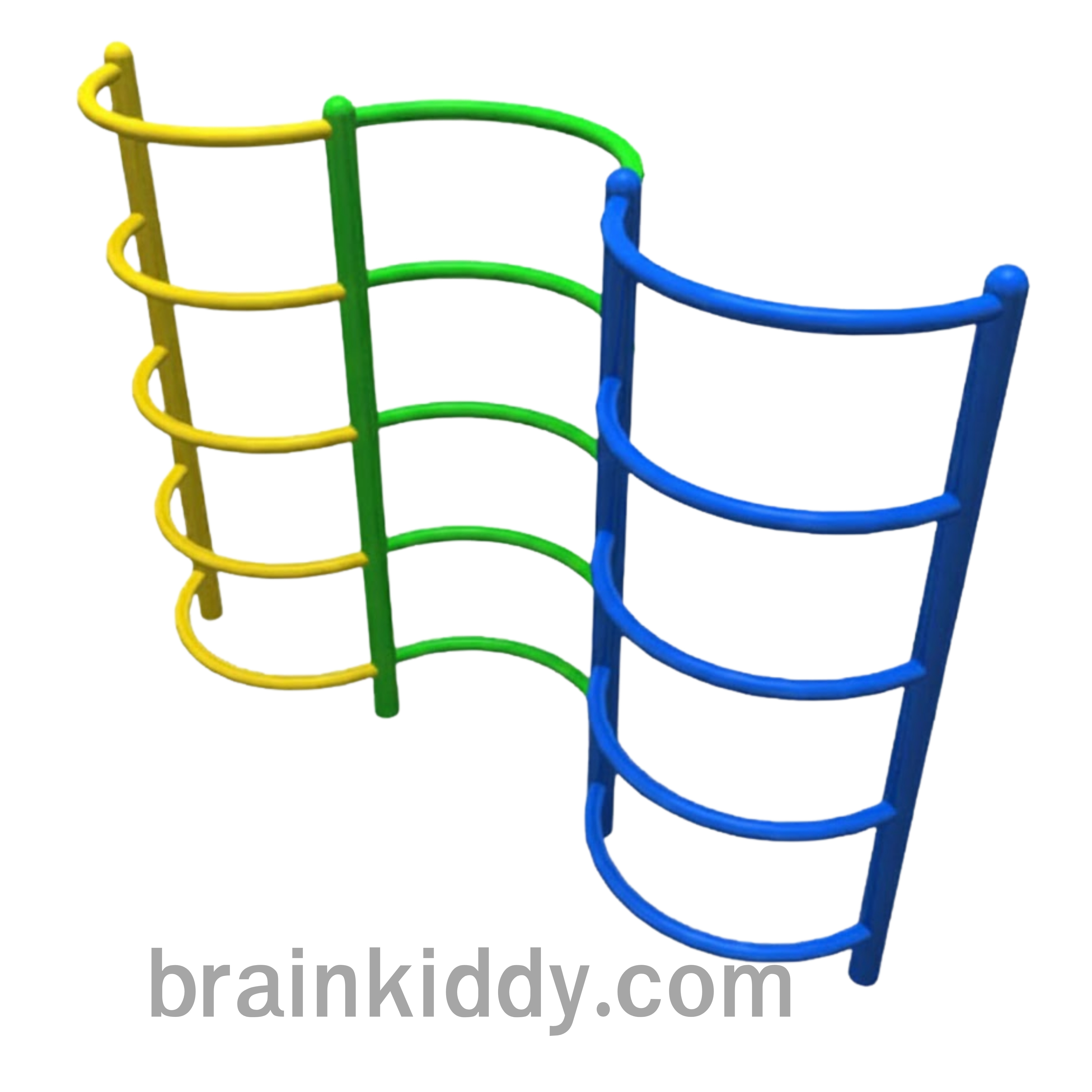 เครื่องเล่นสนาม กลางแจ้ง เหล็ก ,บาร์โหน ตั้งพื้น ,ปีนป่าย, บาร์ปีนป่าย 3 แถวของเล่น สั่งทำ 10-20 วัน ขนาด50x180x200 ซม.