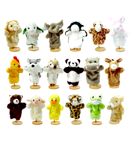 หุ่นกระบอกมือ สัตว์ต่างๆ (ราคาต่อ 1 ตัว) ของเล่นเสริมทักษะ,ของเล่นเด็ก, สื่อการสอนอนุบาล