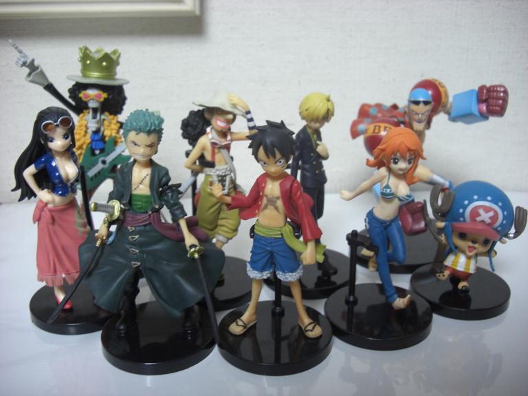 Straw Hat Pirates New World Set ของแท้ JP แมวทอง - Half Age Characters Bandai [โมเดลวันพีช] (9 ตัว)