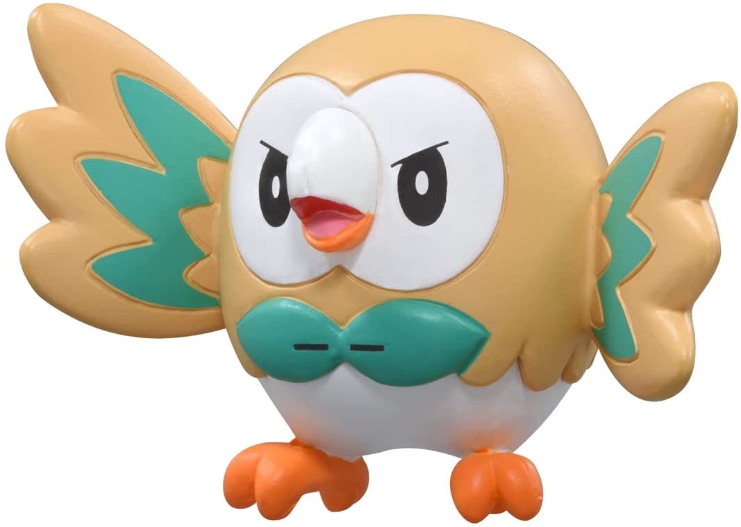 Rowlet ของแท้ JP - Monster Collection Takara Tomy [โมเดลโปเกมอน]