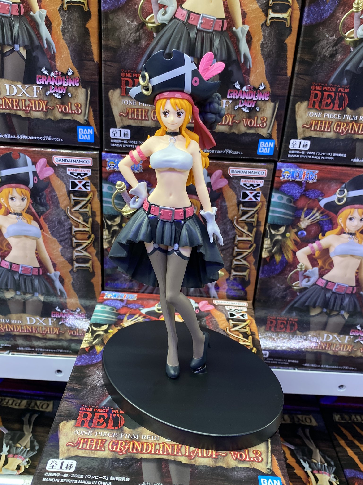 Nami Film Red ของแท้ JP แมวทอง - Grandline Lady Banpresto [โมเดลวันพีช]