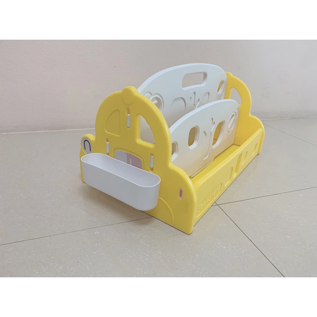 ตะกร้าหนังสือรถยนต์,ชั้นวางหนังสือ2ชั้น,เฟอร์นิเจอร์เด็ก,ชั้นใส่หนังสือ ขนาด 34x66x72 ซม.