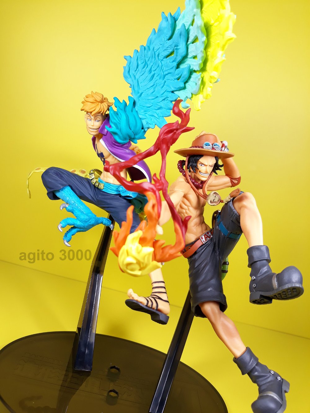 Marco & Ace ของแท้ JP แมวทอง - Scultures Banpresto [โมเดลวันพีช] (2 ตัว)