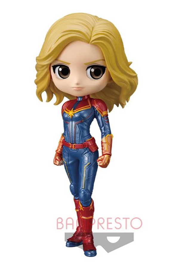Captain Marvel - Pastel Color ของแท้ JP - Q Posket Banpresto [โมเดล Marvel]
