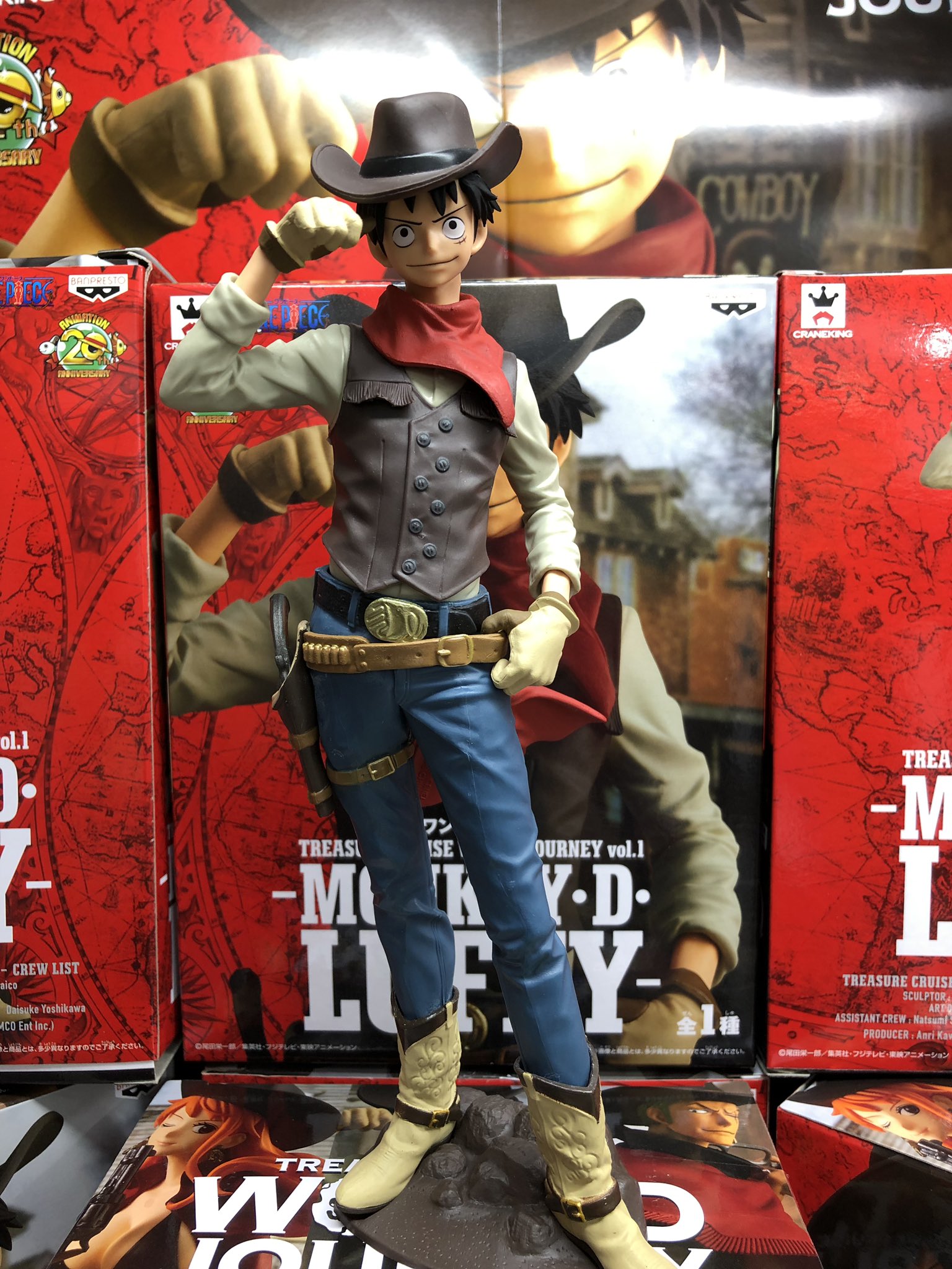 Luffy ของแท้ JP แมวทอง - Treasure Cruise World Journey Banpresto [โมเดลวันพีช]