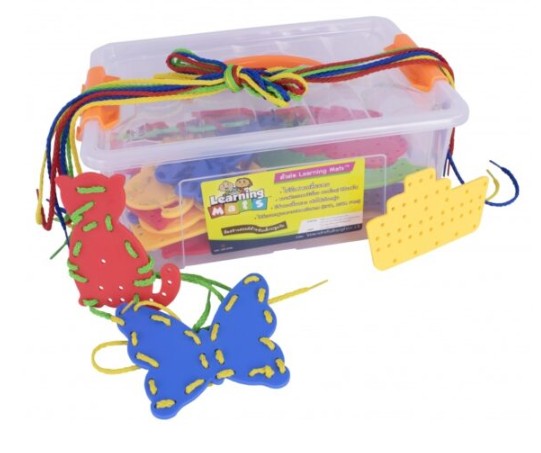 กิจกรรมร้อยเชือกหรรษา 32 ชิ้น ของเล่นเสริมพัฒนาการ, ของเล่นเด็กอนุบาล, สื่อการสอนเด็กอนุบาล