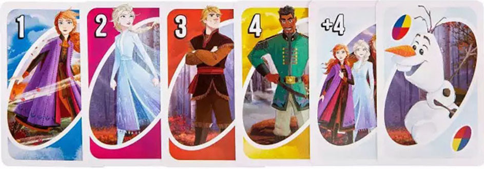 Uno Frozen ของแท้ JP [ไพ่ Disney]