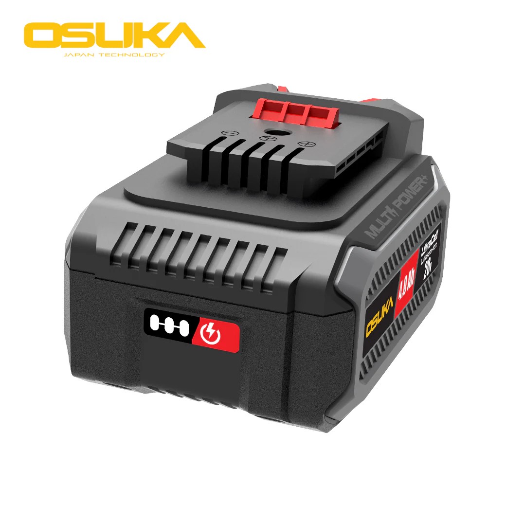 แบตเตอรี่ OSUKA 20V 4.0Ah (สีเทา)