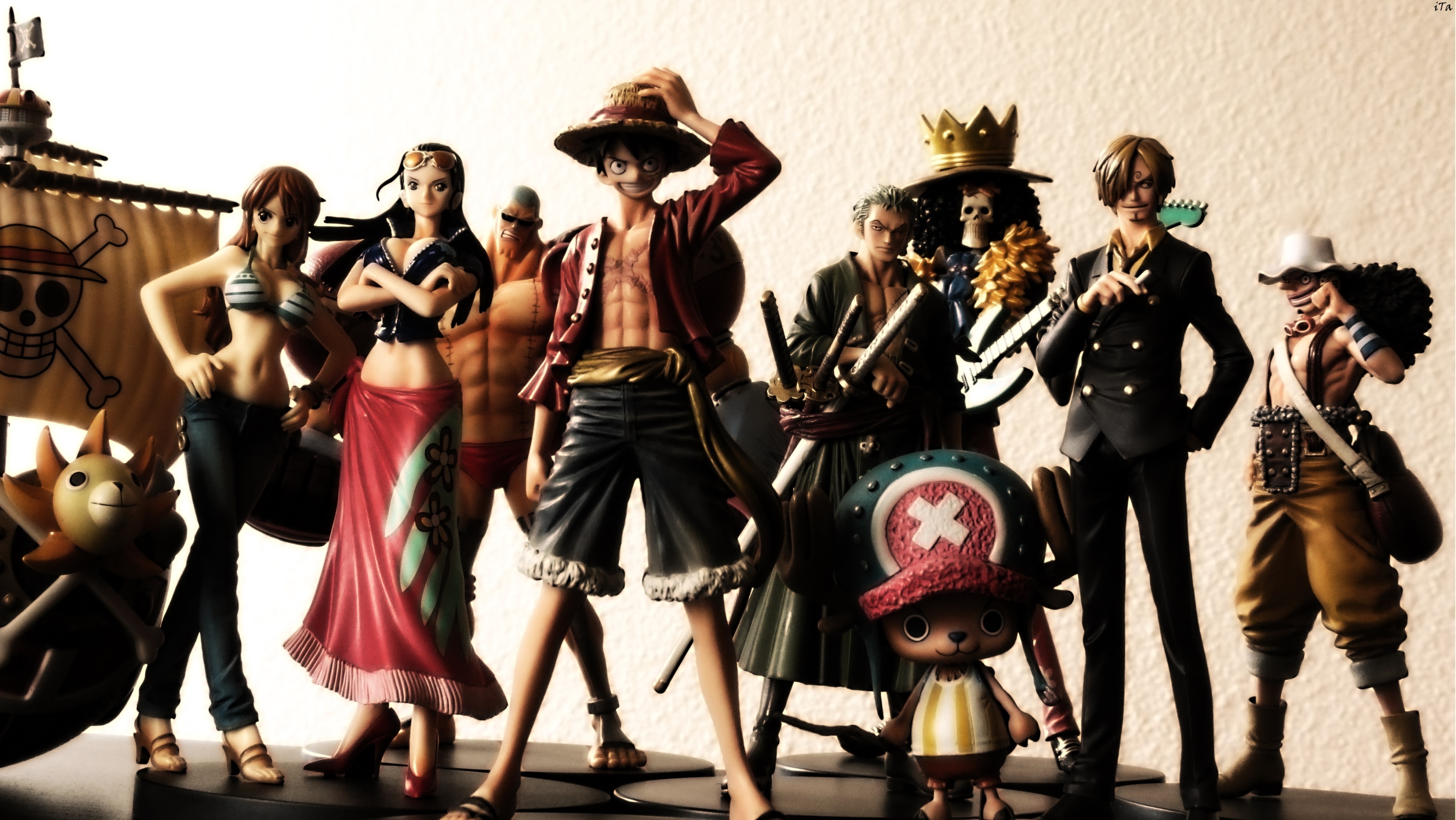 Straw Hat Pirates New World Set ของแท้ JP แมวทอง - Grandline Men / Lady Banpresto [โมเดลวันพีช] (9 ตัว)