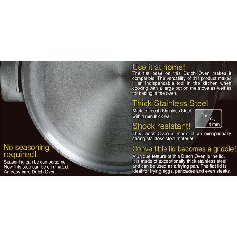 Stainless Steel Dutch Over 12 inch