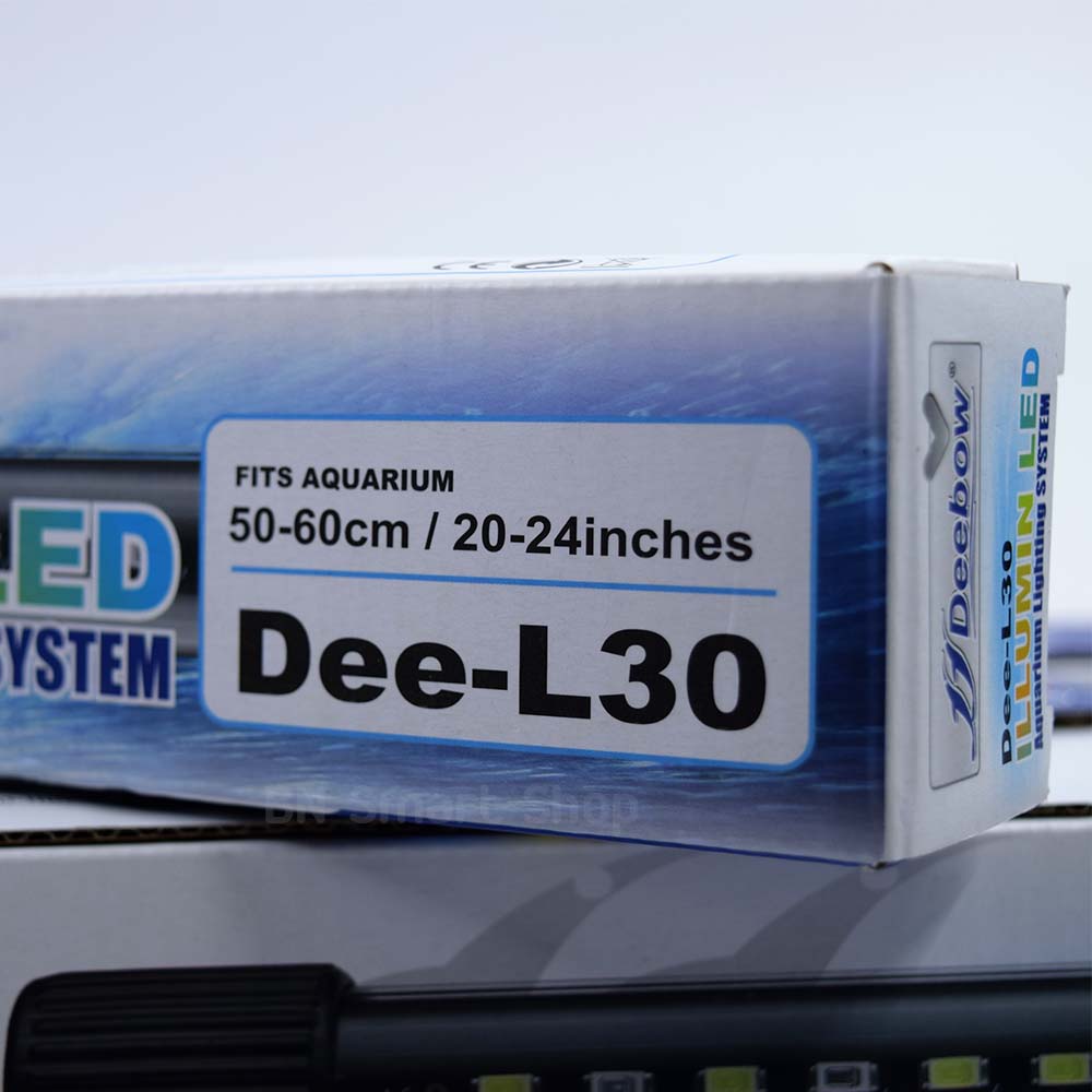 หลอดไฟ LED กันน้ำ ปรับไฟได้ 3 แบบ Deebow Dee-L30 กำลัง 8 วัตต์ ใช้กับตู้ขนาด 50-60 ซม. / 20-24 นิ้ว