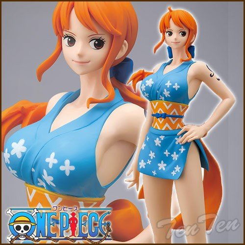 Nami Wanokuni Style ของแท้ JP แมวทอง - Glitter & Glamours Banpresto [โมเดลวันพีช]