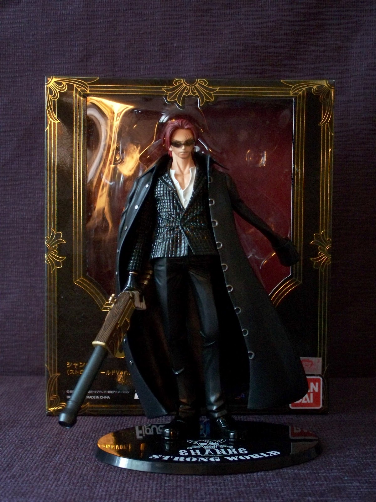 Shanks Strong World ของแท้ JP แมวทอง - Figuarts Zero Bandai [โมเดลวันพีช]