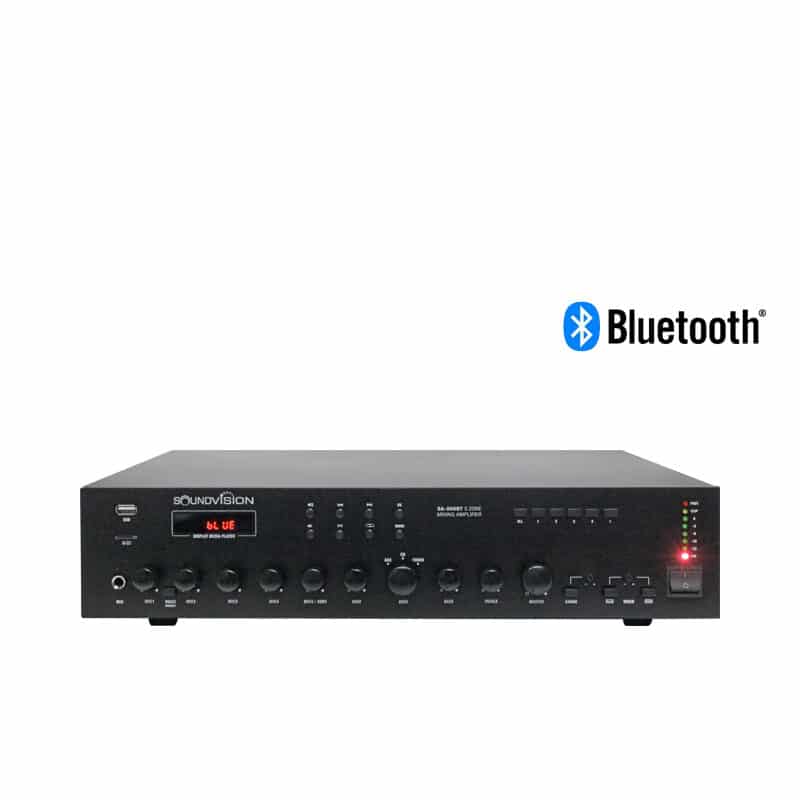 เครื่องขยายเสียง SOUNDVISION SA-300BT Power Amplifier 300W 5 ZONE BLUETOOTH USB/SD player