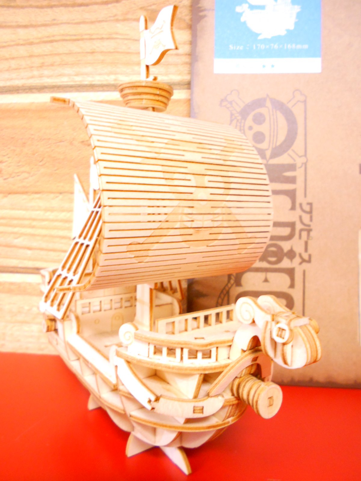 Going Merry (แบบประกอบ) ของแท้ JP แมวทอง - Wooden Art ki-gu-mi [โมเดลเรือวันพีช]