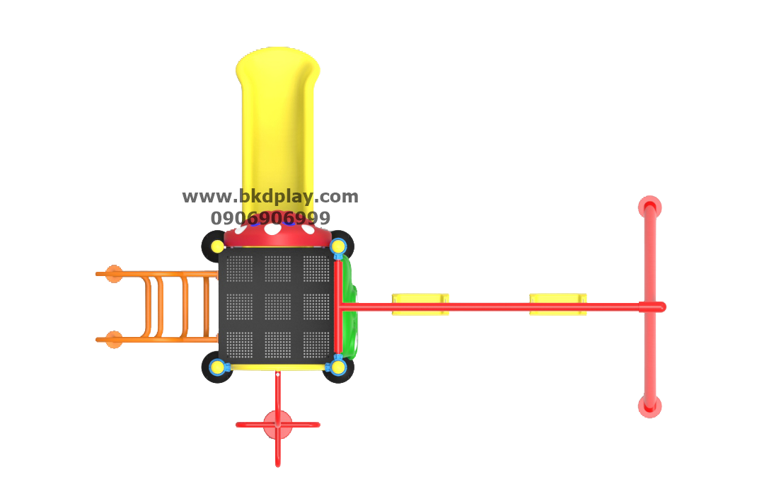 ชุดหอหอสไลด์-ปีนป่าย เครื่องเล่นสนาม กลางแจ้ง เหล็ก ,บาร์โหน ตั้งพื้น ,ปีนป่าย, สไลเดอร์,ของเล่น สั่งทำ 10-20 วัน ขนาด280x380x200 ซม.