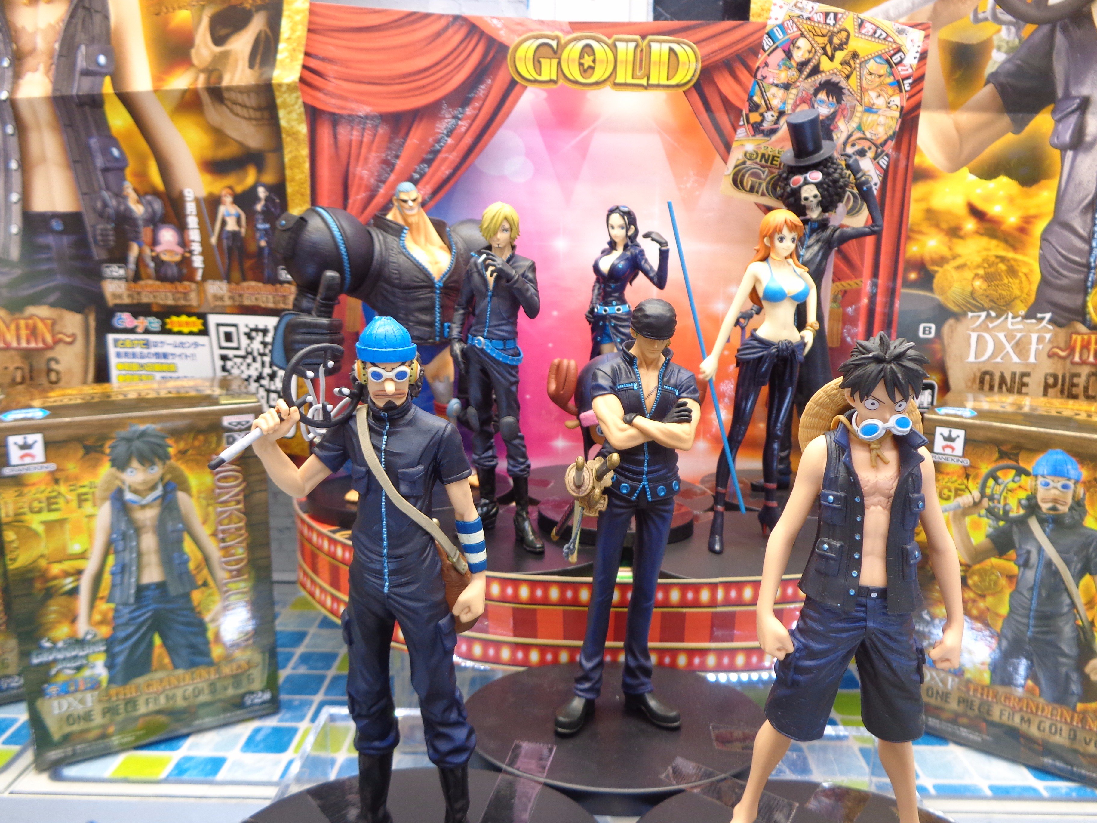 Straw Hat Pirates Film Gold Set ของแท้ JP แมวทอง - Grandline Men / Lady Banpresto [โมเดลวันพีช] (9 ตัว)