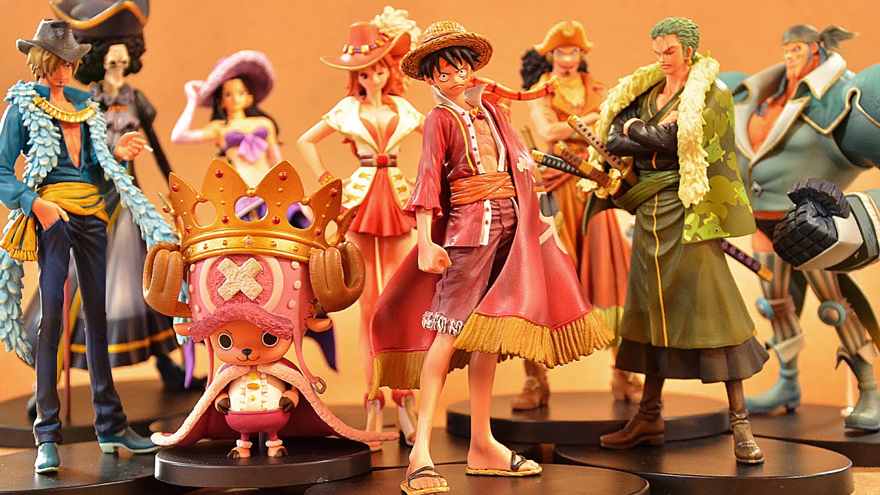Straw Hat Pirates 15th Set ของแท้ JP แมวทอง - Grandline Men / Lady Banpresto [โมเดลวันพีช] (9 ตัว)