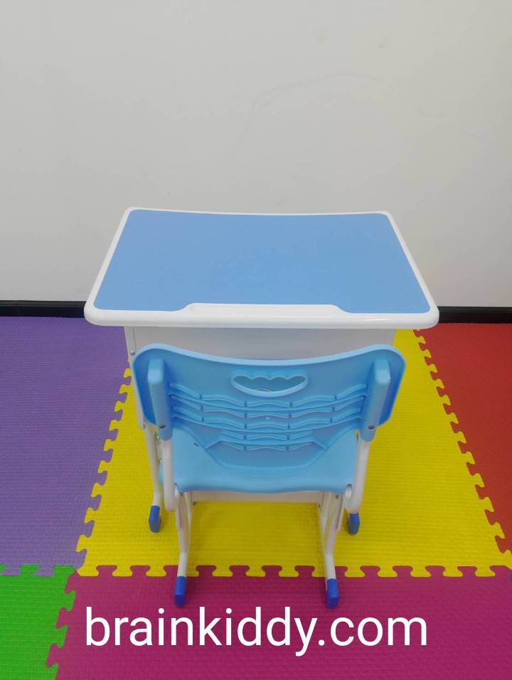 ชุดโต๊ะอนุบาล-ประถม ชุดโต๊เก้าอี้เรียนเดี่ยว ปรับระดับได้ ขาคู่ นักเรียนประถม, โต๊ะเรียนเดี่ยว โต๊ะนักเรียนประถม-มัธยม โต๊ะเขียนหนังสือ เฟอร์นิเจอร์เด็ก พร้อมส่ง