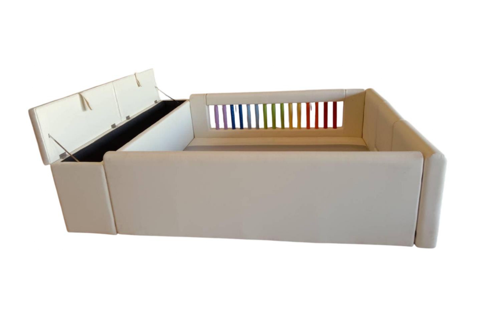 คอกกั้น มีช่องเก็บของ ชุดA, คอกกั้นเด็ก,เตียงเด็ก,เบาะหนังนุ่มนิ่ม softplay, indoor playground kidszone ,สวนสนุกในร่ม ,รับสั่งทำบ่อบอล เตียงเด็กตามขนาด ขนาด 5-6x6.5 ฟุต