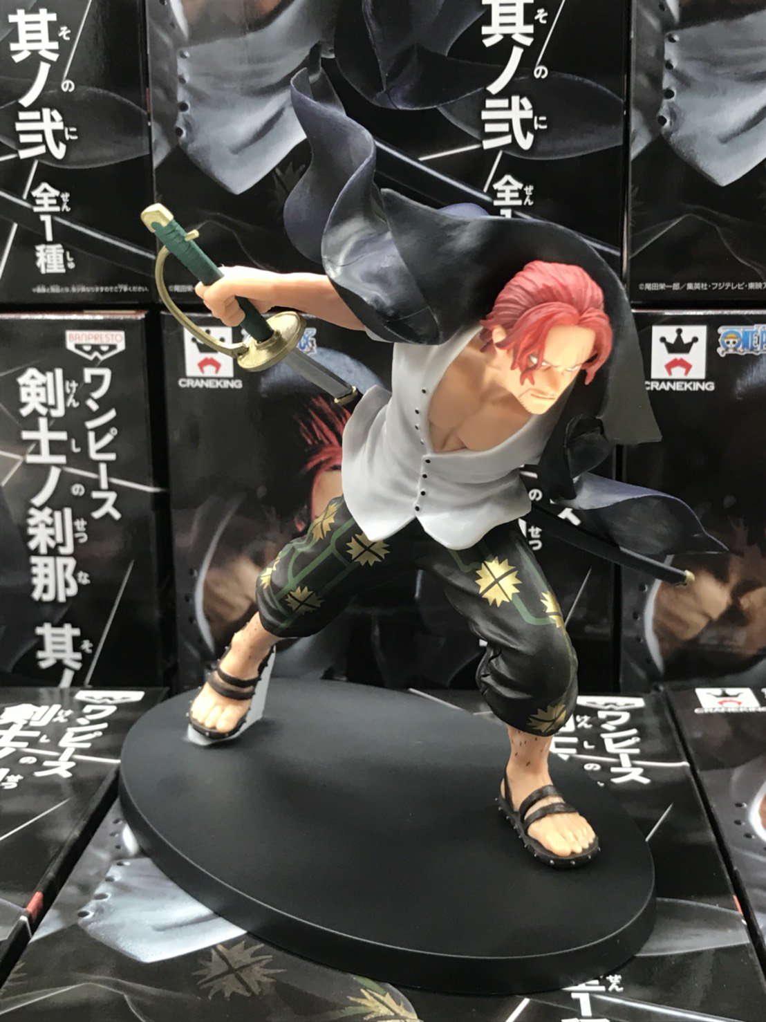 Shanks ของแท้ JP แมวทอง - Swordsmen Banpresto [โมเดลวันพีช]