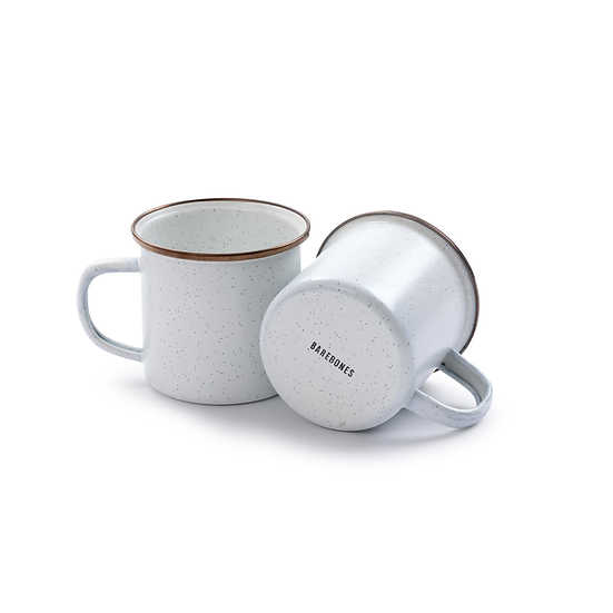 Barebones Enamel Cup Eggshell Set of 2 CKW-393