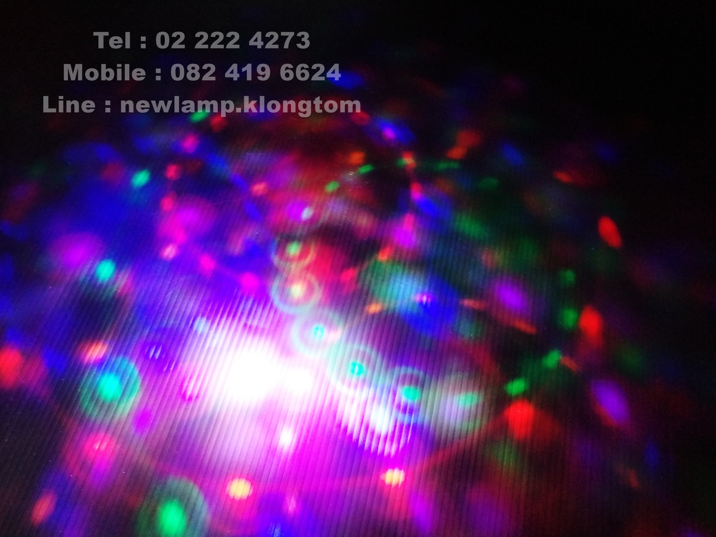 Full color rotating lamp ไฟมินิปาร์ตี้