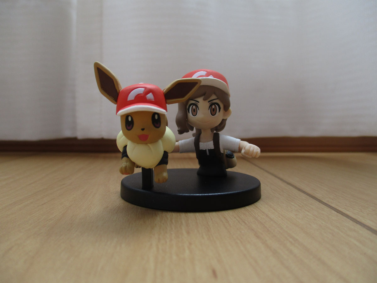 Eevee & Trainer ของแท้ JP - Pokemon Center [โมเดลโปเกมอน] (2 ตัว)