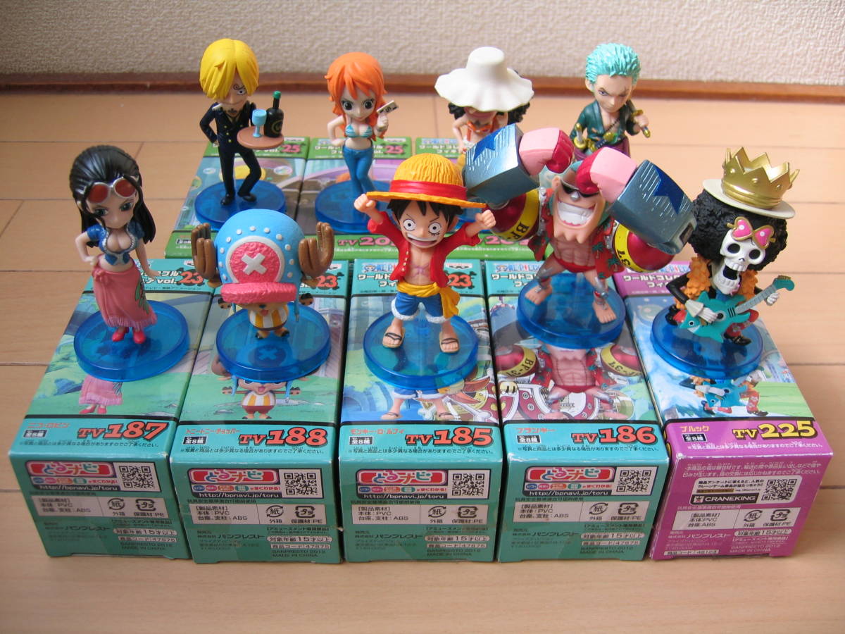 Straw Hat Pirates New World Set ของแท้ JP แมวทอง - WCF Banpresto [โมเดลวันพีช] (9 ตัว)