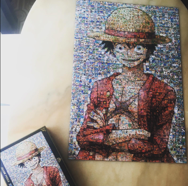 Luffy Mosaic Art ของแท้ JP แมวทอง - Jigsaw Puzzle Ensky [จิ๊กซอว์วันพีช]