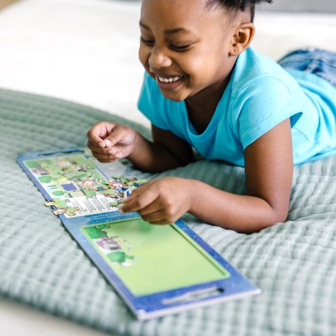 จิ๊กซอว์แม่เหล็ก 15 ชิ้น 2 ภาพ รุ่นรถบรรทุก , ของเล่นเสริมพัฒนาการเด็ก เสริมทักษะการเรียนรู้ สื่อการสอนอนุบาล พร้อมส่ง