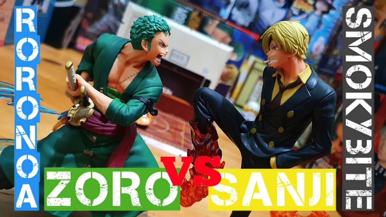 Zoro & Sanji ของแท้ JP แมวทอง - Log File Selection Banpresto [โมเดลวันพีช] (2 ตัว)