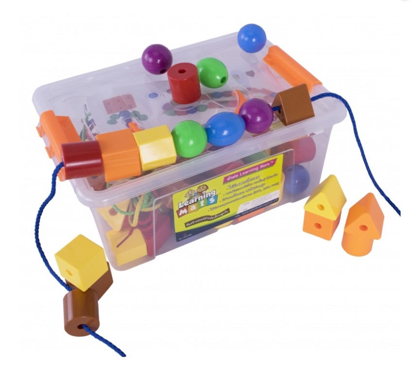 ร้อยลูกปัดแบบ 3 มิติ 90 ชิ้น ของเล่นเสริมพัฒนาการ, ของเล่นเด็กอนุบาล, สื่อการสอนเด็กอนุบาล